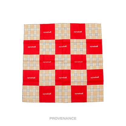 🔴 Burberry Nova Check Logo Scarf 50 - Burberrys Checkered