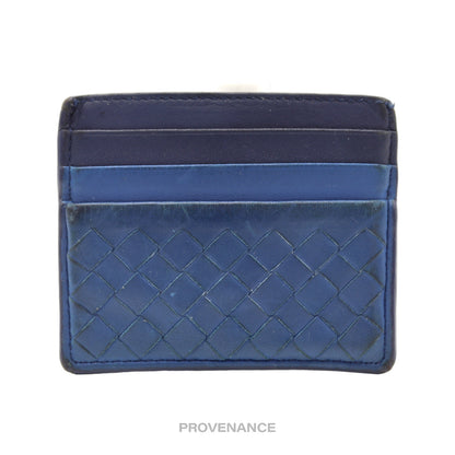 🔴 Bottega Veneta 6CC Card Wallet - Two-Tone Intrecciato