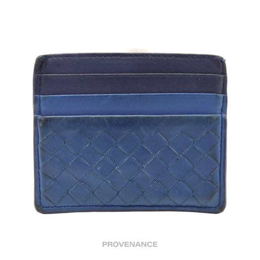 🔴 Bottega Veneta 6CC Card Wallet - Two-Tone Intrecciato