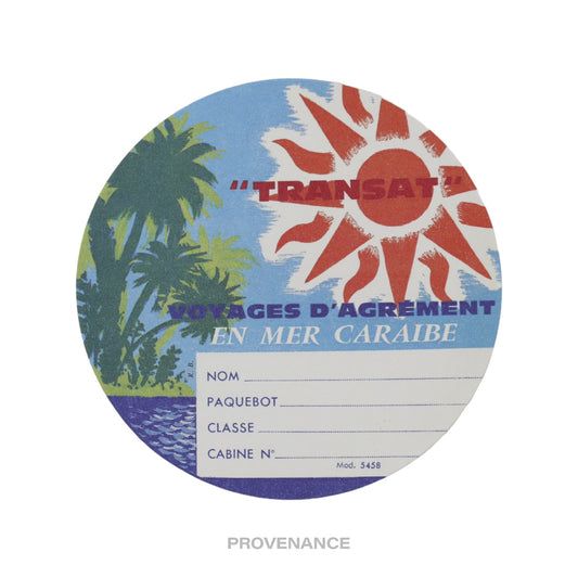 🔴 Louis Vuitton Ocean Liner Sticker Postcard - Transat