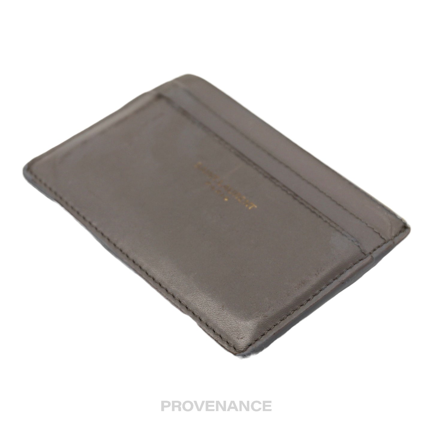 🔴 SLP Card Holder Wallet - Grey Leather