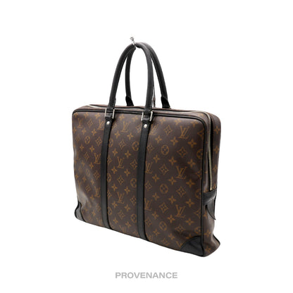 🔴 Louis Vuitton PDV Briefcase Bag - Monogram Macassar