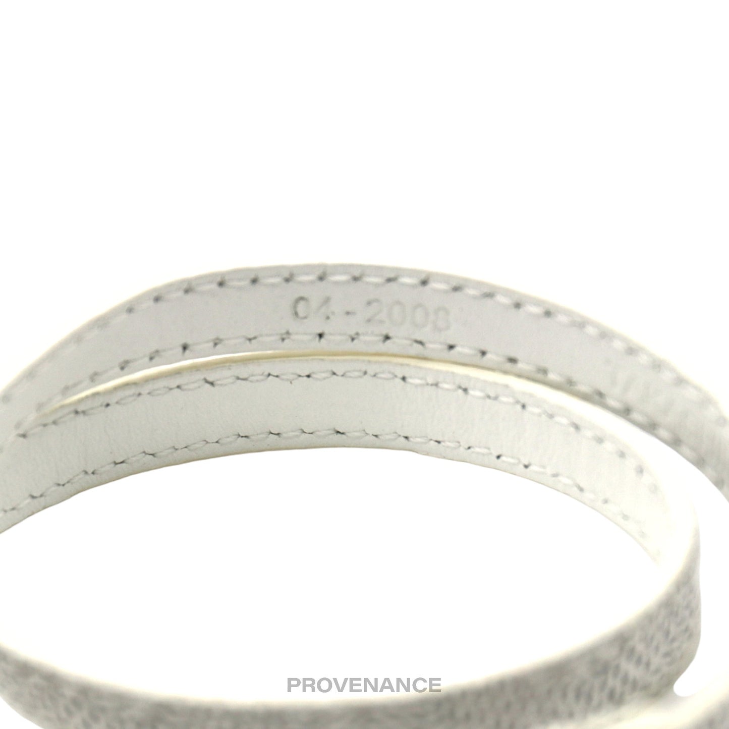 🔴 Goyard Double Wrap Bracelet - White Goyardine