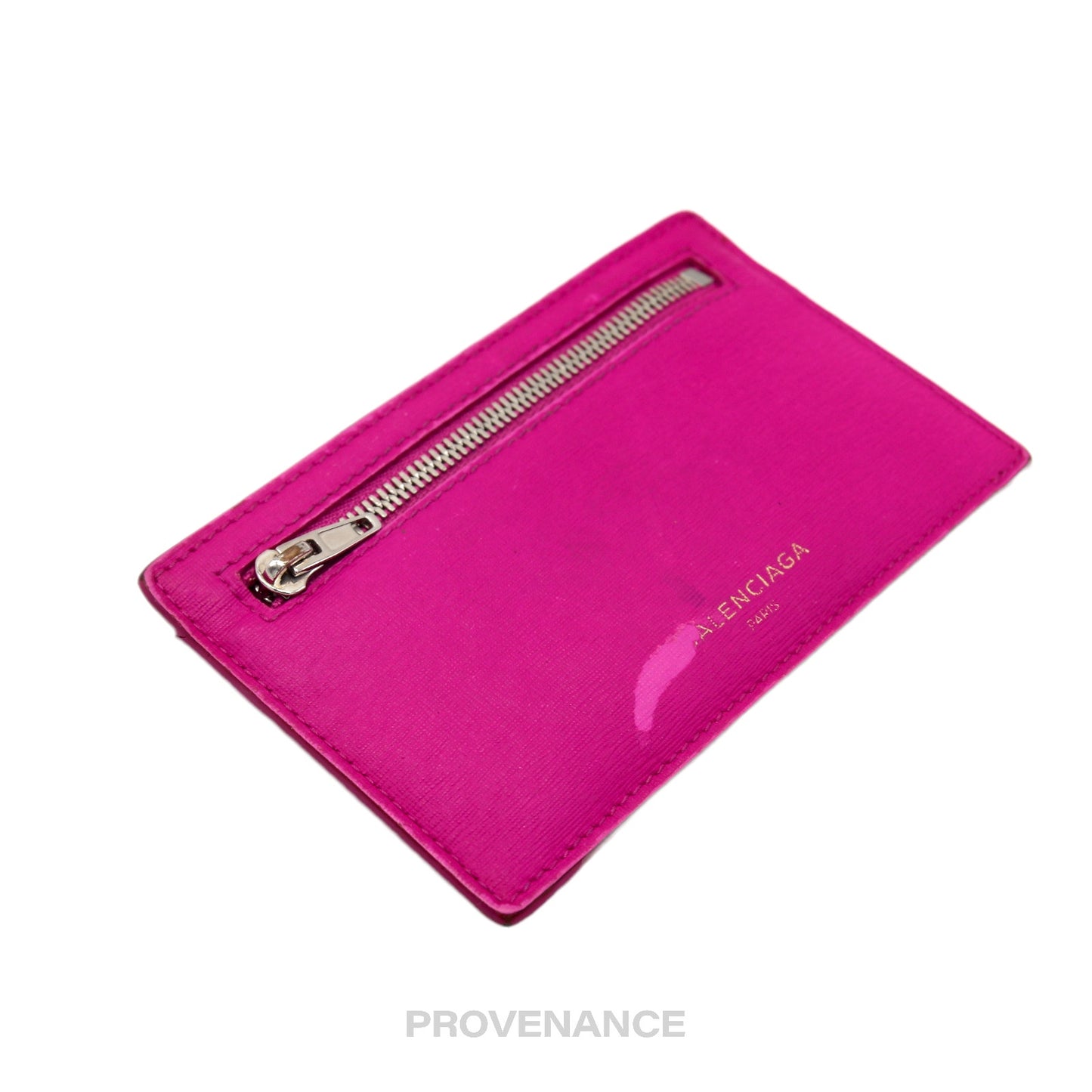 🔴 Balenciaga Zip Card Wallet - Pink