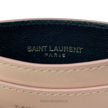 🔴 Saint Laurent Paris SLP YSL Cardholder Wallet - Blush