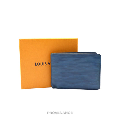 🔴 Louis Vuitton Multiple Wallet - Toledo Blue Epi Leather