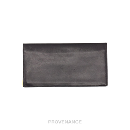 🔴 Givenchy Long Wallet - Black Leather