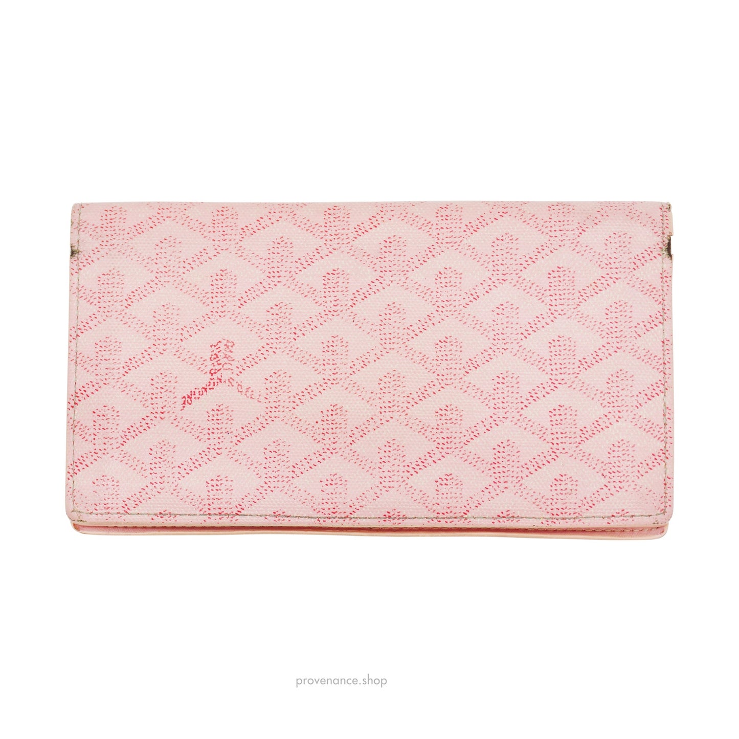 🔴 Goyard Richelieu Long Wallet - Pink Goyardine