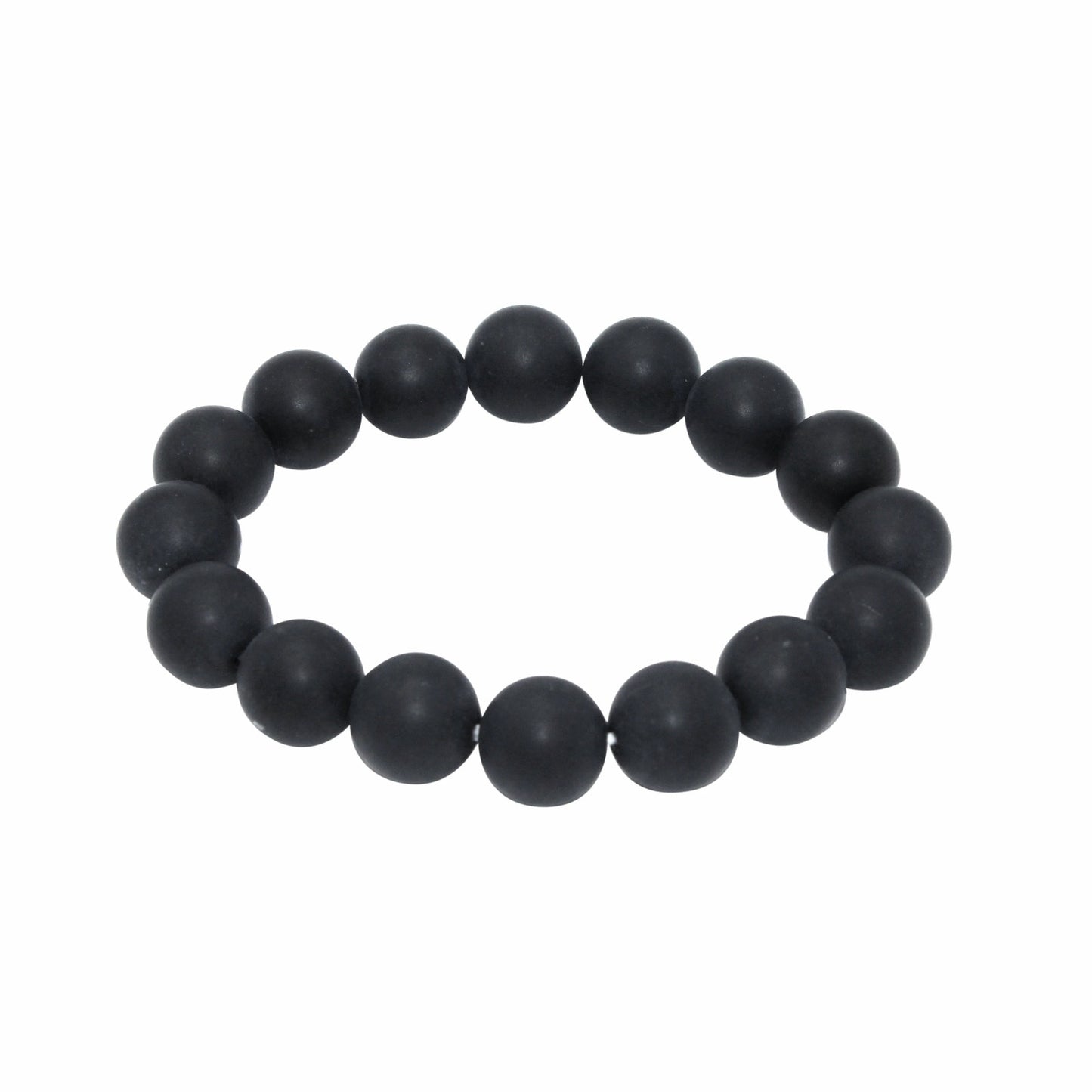 🔴 Bracelet - Matte Black Onyx 12mm.