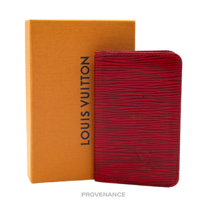 🔴 Louis Vuitton "MALLETIER" PO Wallet - Red Epi