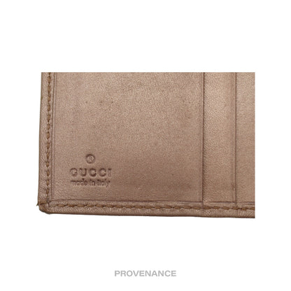 🔴 Gucci GG Canvas Heart Pocket Organizer Wallet - Blush