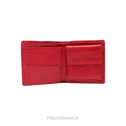 🔴 Louis Vuitton Marco Wallet - Red Epi Leather