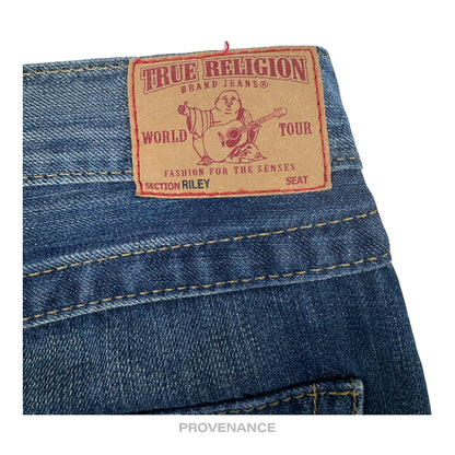 🔴 True Religion Riley Blue Denim Jean Shorts - 30