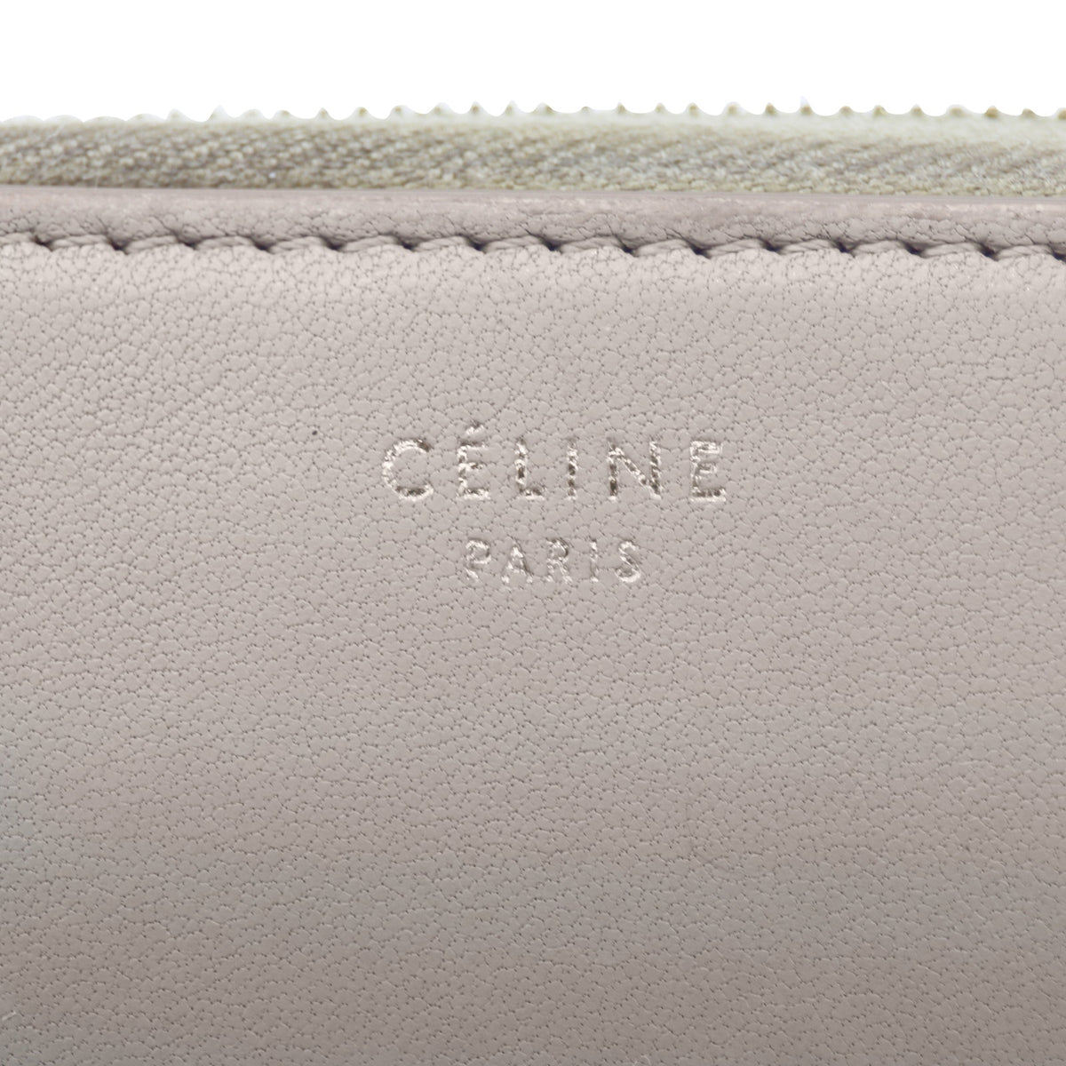 🔴 Celine Multifunction Zip Wallet - Grey/Red