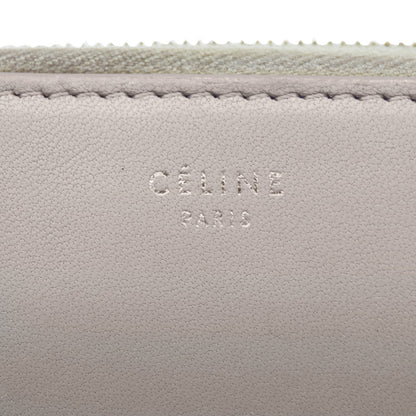 🔴 Celine Multifunction Zip Wallet - Grey/Red