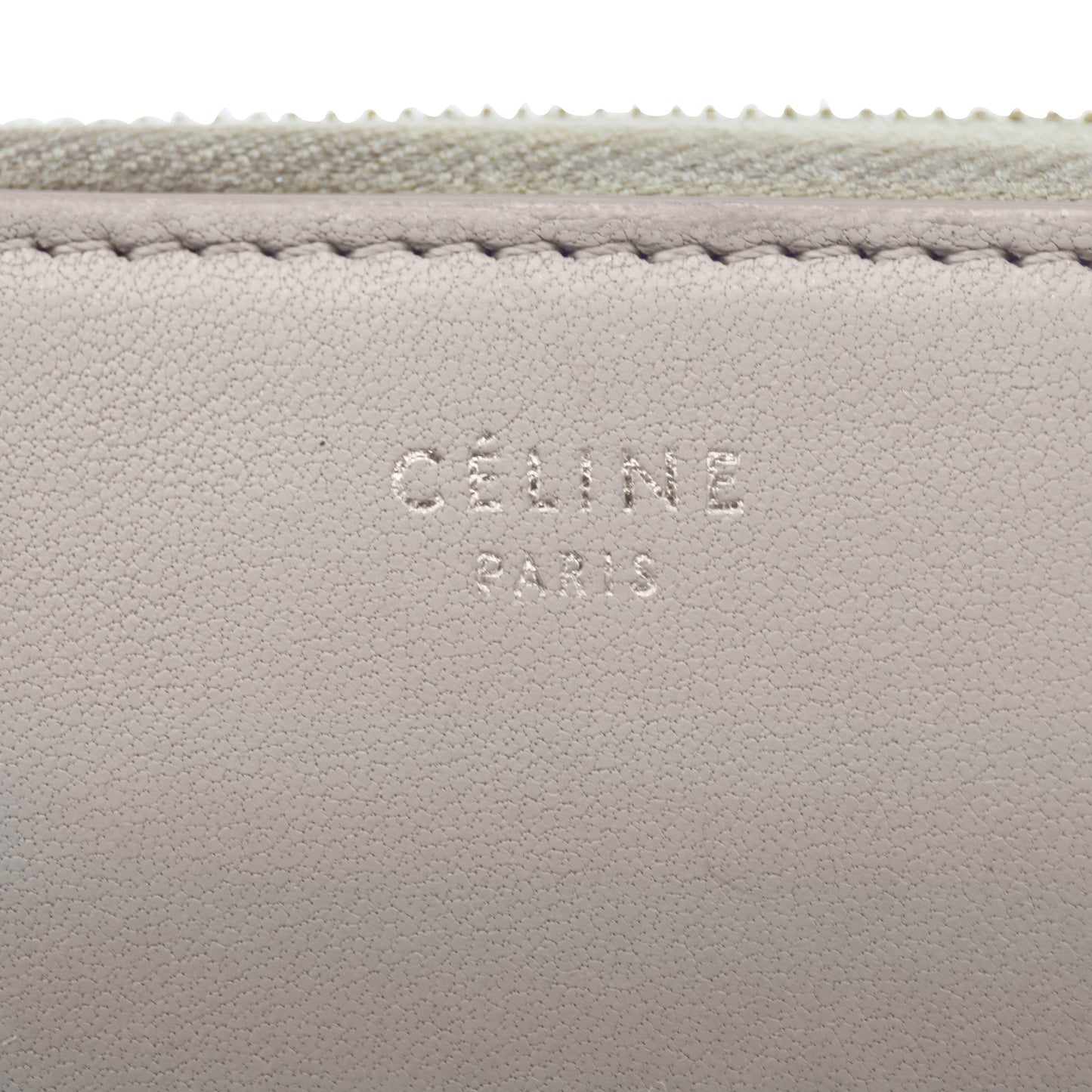 🔴 Celine Multifunction Zip Wallet - Grey/Red