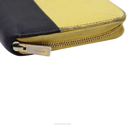 🔴 Celine Multifunction Zip Wallet - Yellow/Black