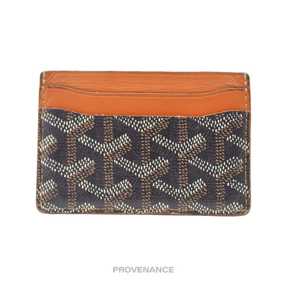 🔴 Goyard Saint Sulpice Card Holder - Black/Tan Goyardine