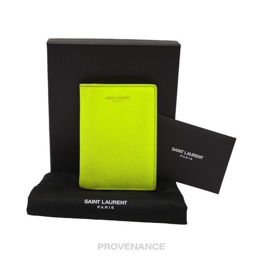 🔴 Saint Laurent Paris SLP Card Holder Wallet - Neon
