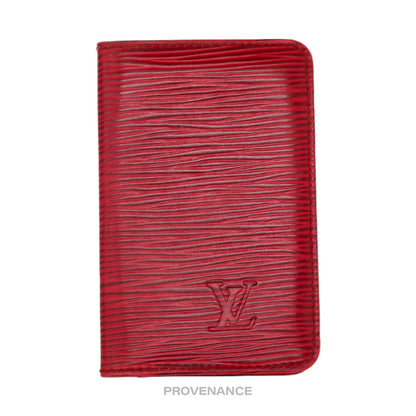 🔴 Louis Vuitton "MALLETIER" PO Wallet - Red Epi