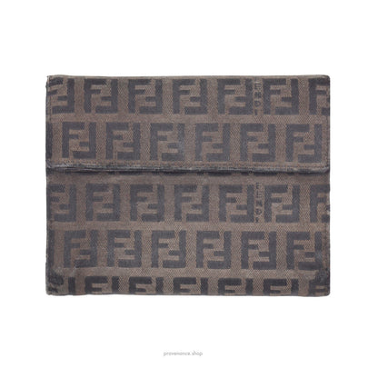 🔴 Fendi Trifold Wallet - Mini FF Zucca