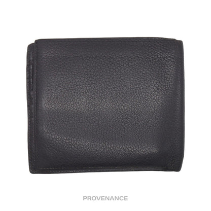 🔴 Hermes 10CC Bifold Wallet - Black Chevre Leather