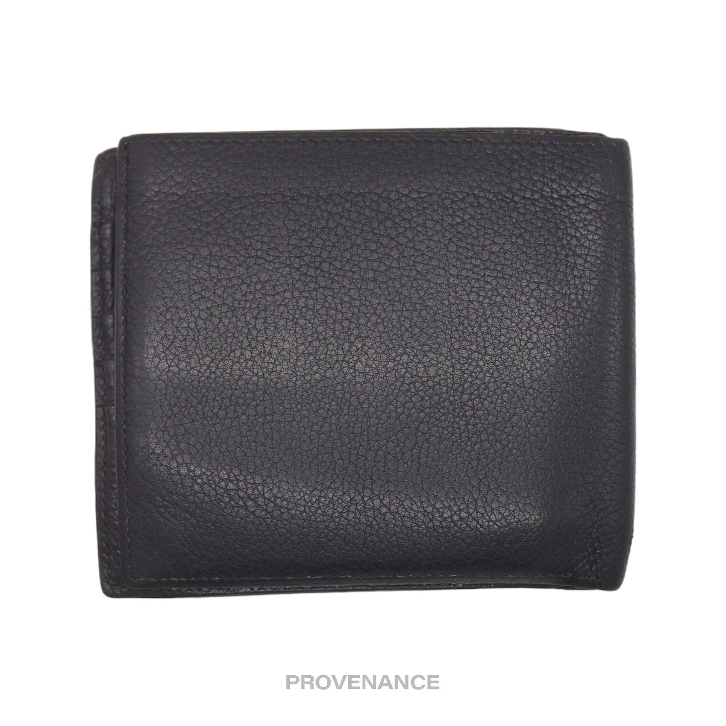 🔴 Hermes 10CC Bifold Wallet - Black Chevre Leather