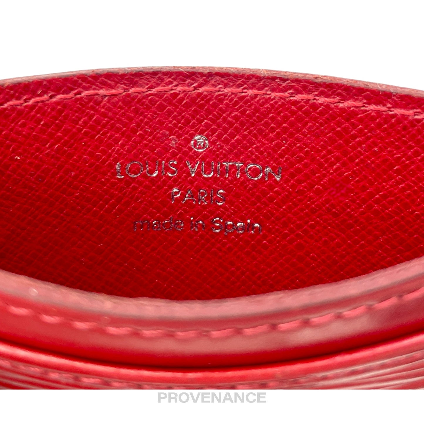 🔴 Louis Vuitton Card Holder Wallet - Red Epi Leather