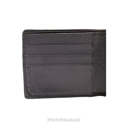 🔴 Gucci GG Bifold Wallet - Black  GG Canvas