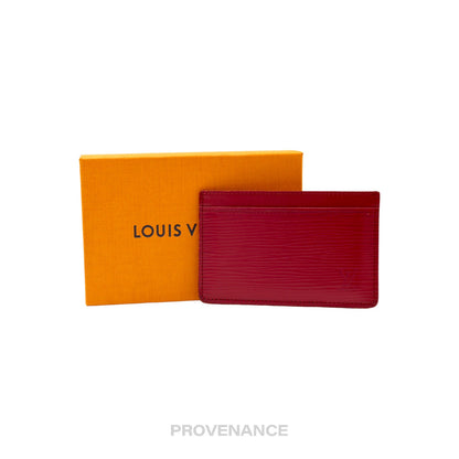 🔴 Louis Vuitton Card Holder Wallet - Fuchsia Epi Leather