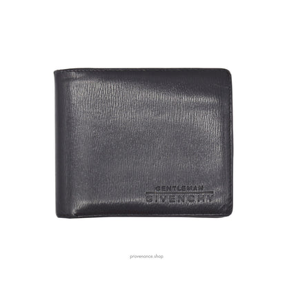 🔴 Givenchy Gentleman Bifold Wallet - Black Leather