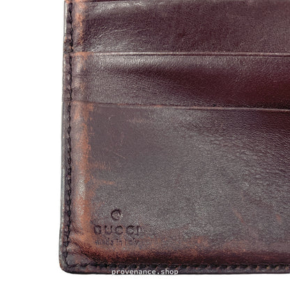 🔴 Gucci GG Guccissima Bifold Wallet - Dark Chocolate