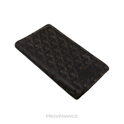 🔴 Goyard Richelieu Long Wallet - Black Goyardine