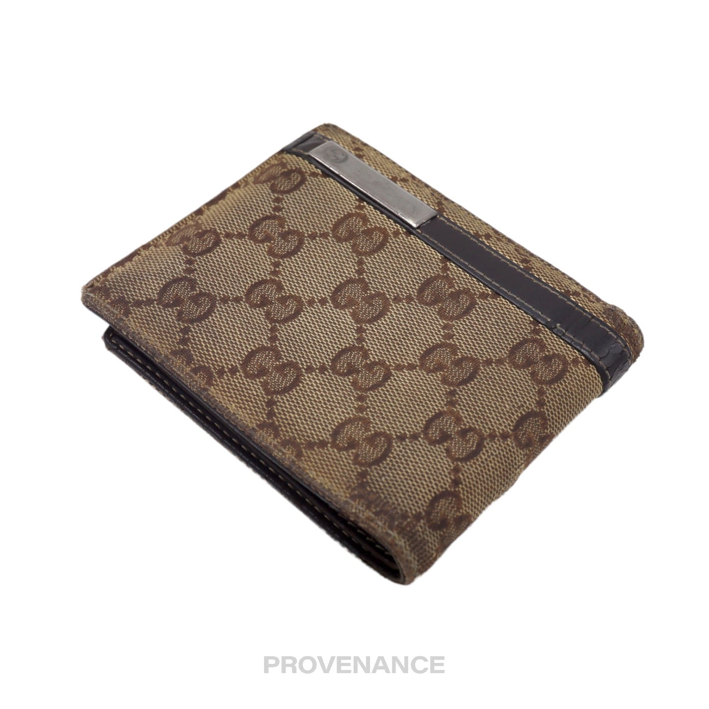 🔴 Gucci Bifold Wallet - GG Canvas Brown