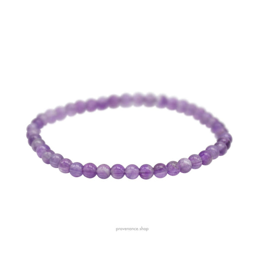 🔴 Bracelet - Purple Amethyst 4mm.