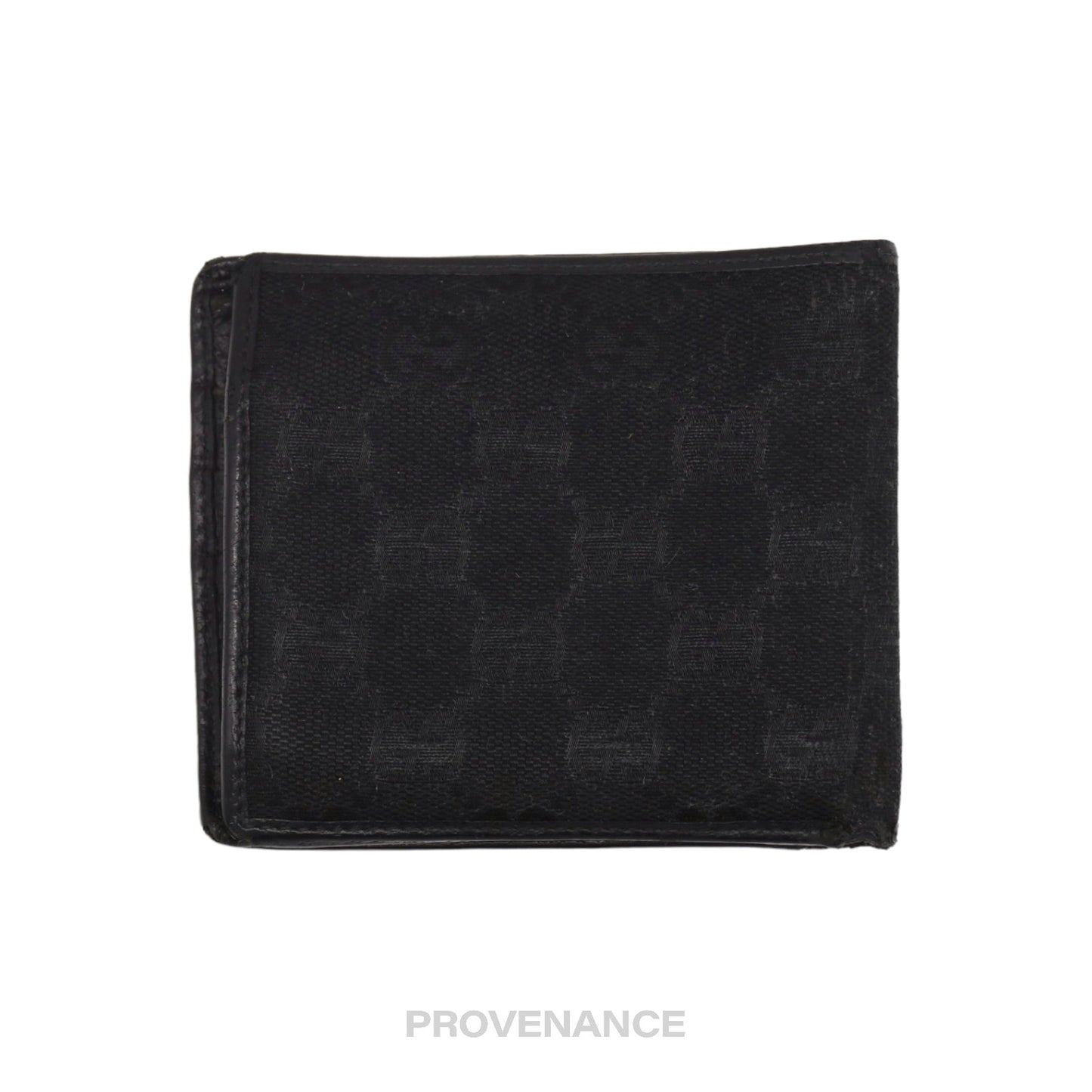 🔴 Gucci GG Bifold Wallet - Black  GG Canvas