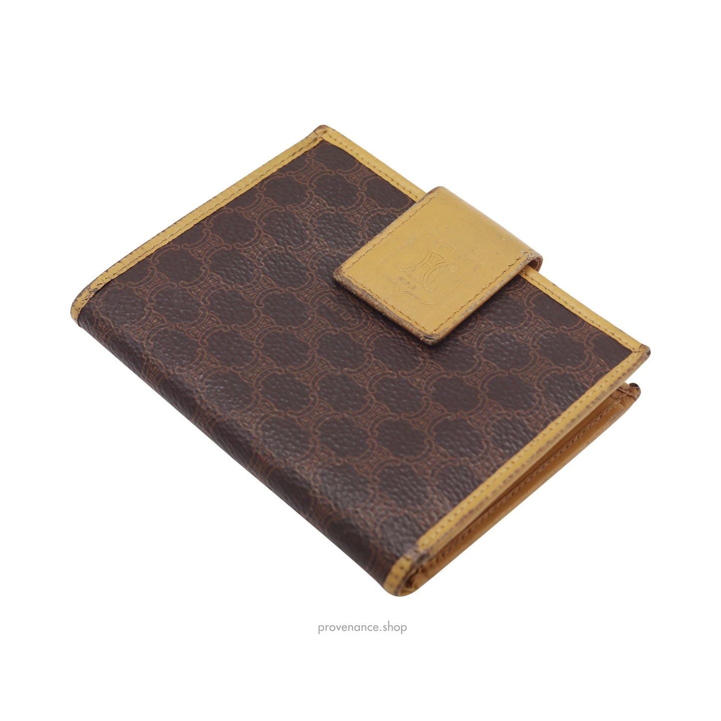 🔴 Celine Snap Wallet - Macadam Triomphe