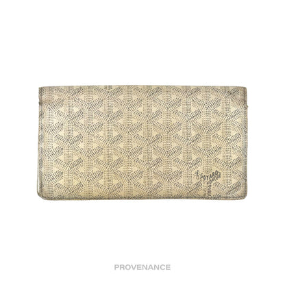 🔴 Goyard Richelieu Long Wallet - White Goyardine