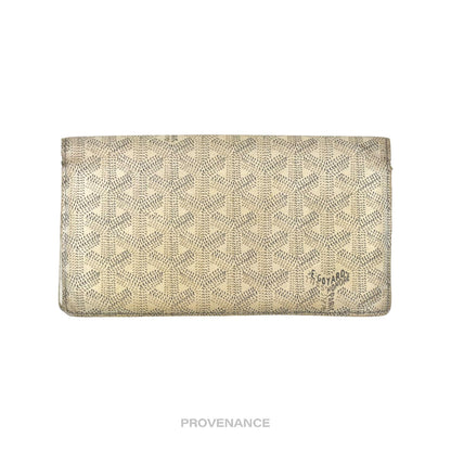 🔴 Goyard Richelieu Long Wallet - White Goyardine