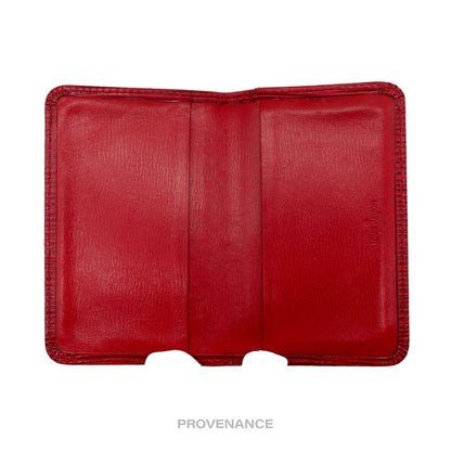 🔴 Louis Vuitton "MALLETIER" PO Wallet - Red Epi