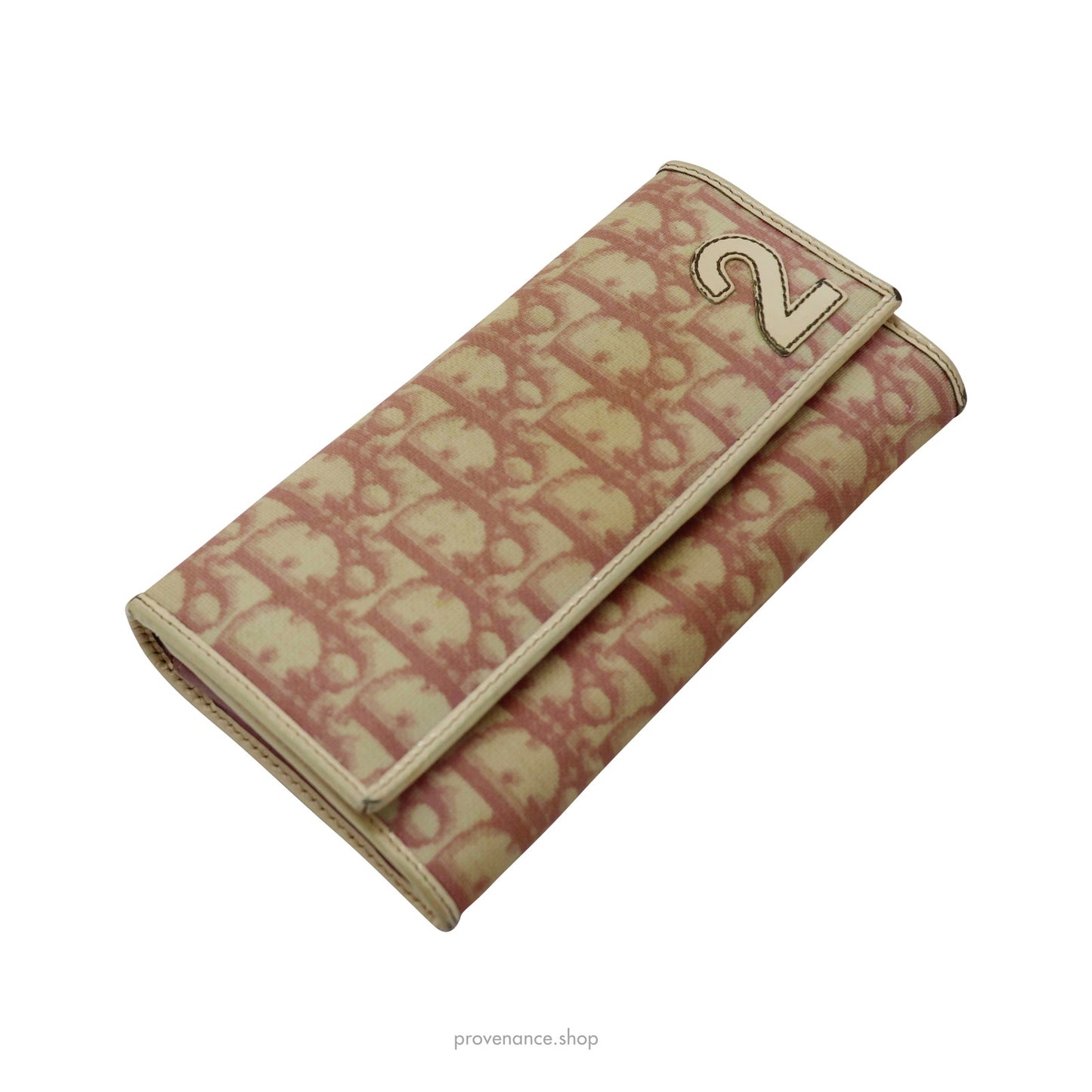 🔴 Dior  Long Wallet - Dior Trotter Oblique 2 Pink