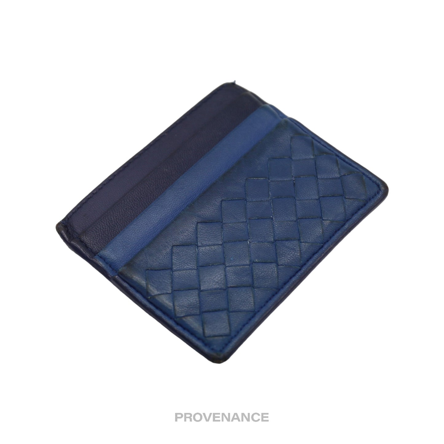 🔴 Bottega Veneta 6CC Card Wallet - Two-Tone Intrecciato