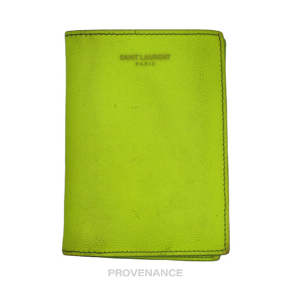 🔴 Saint Laurent Paris SLP Card Holder Wallet - Neon