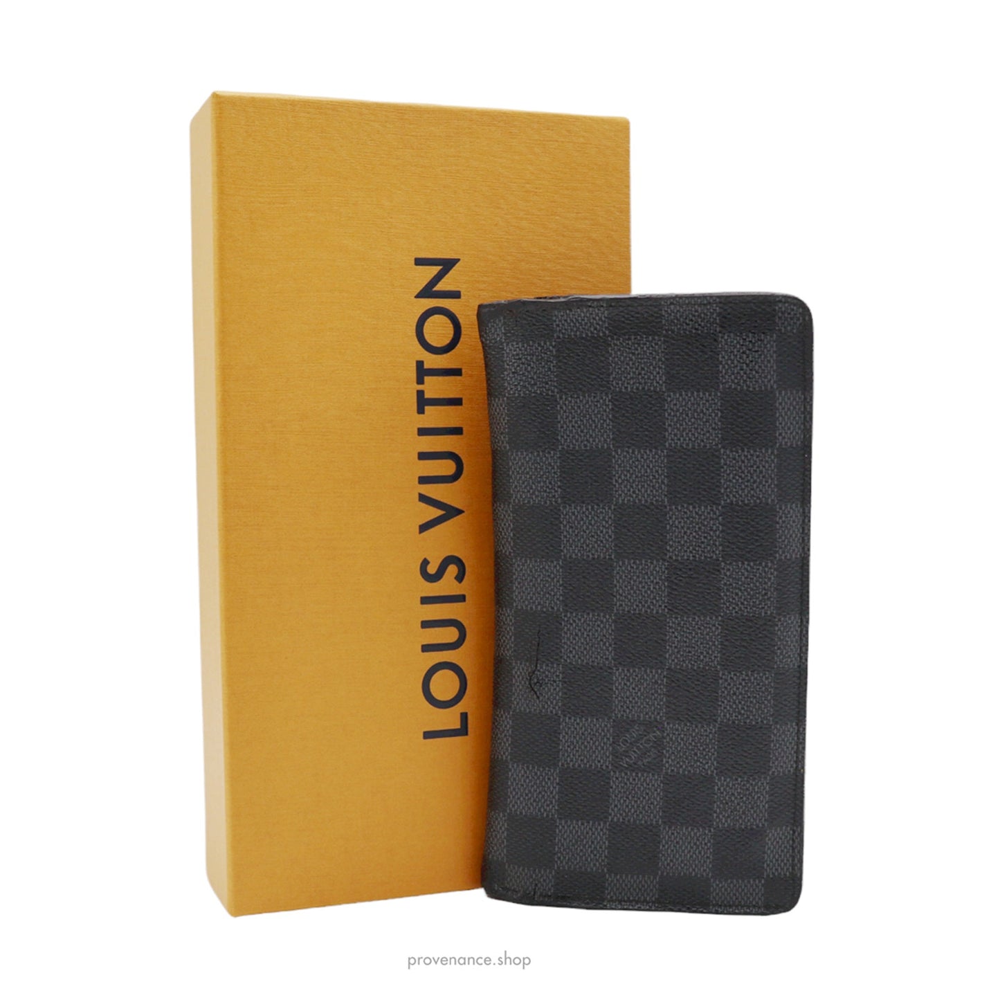 🔴 Louis Vuitton Brazza Long Wallet - Damier Graphite