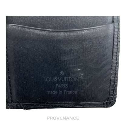 🔴 Louis Vuitton Pocket Organizer Card Holder Wallet - Black Epi Leather