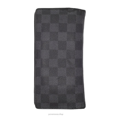 🔴 Louis Vuitton Brazza Long Wallet - Damier Graphite