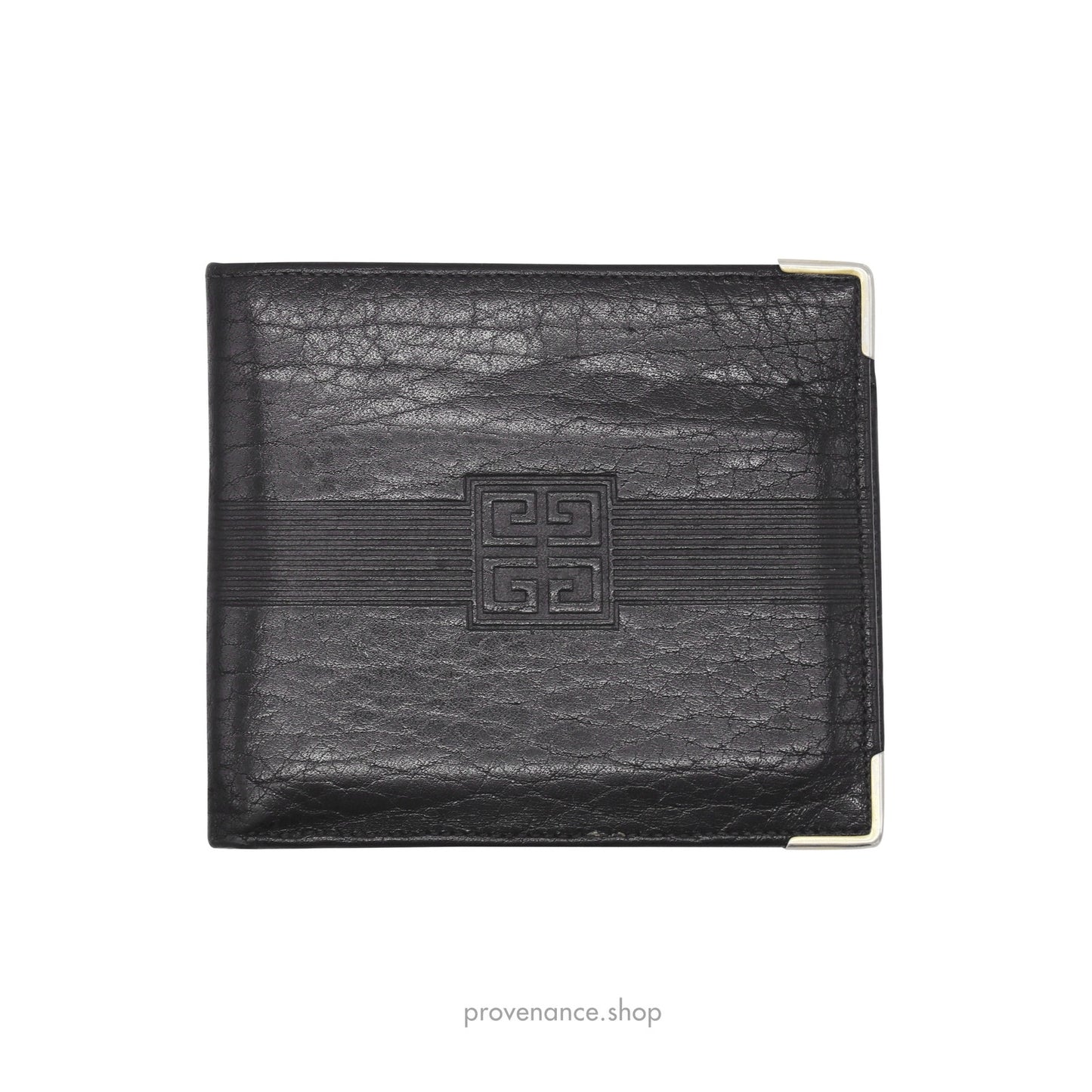 🔴 Givenchy Bifold Wallet - Black Leather