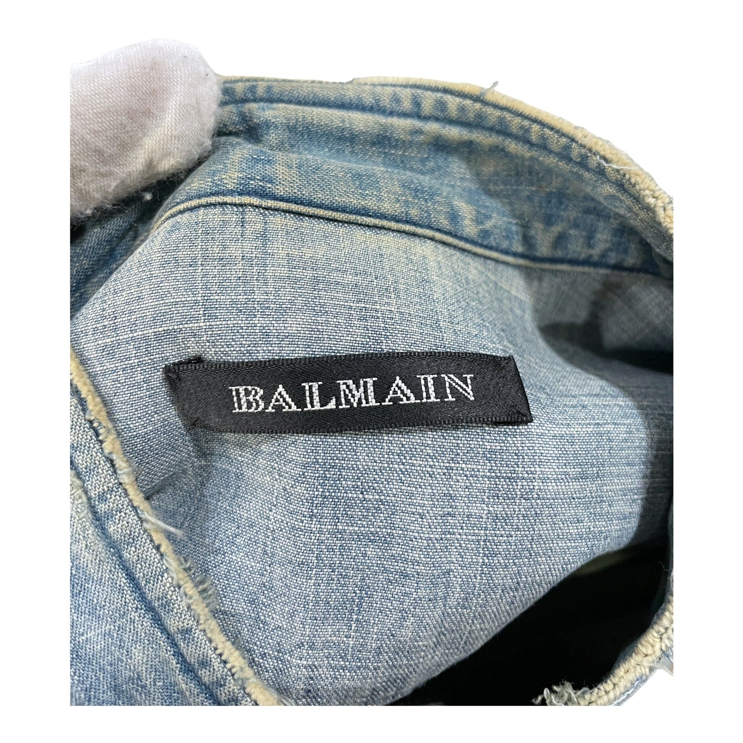 🔴 Balmain Sample Denim Shirt - Destroyed