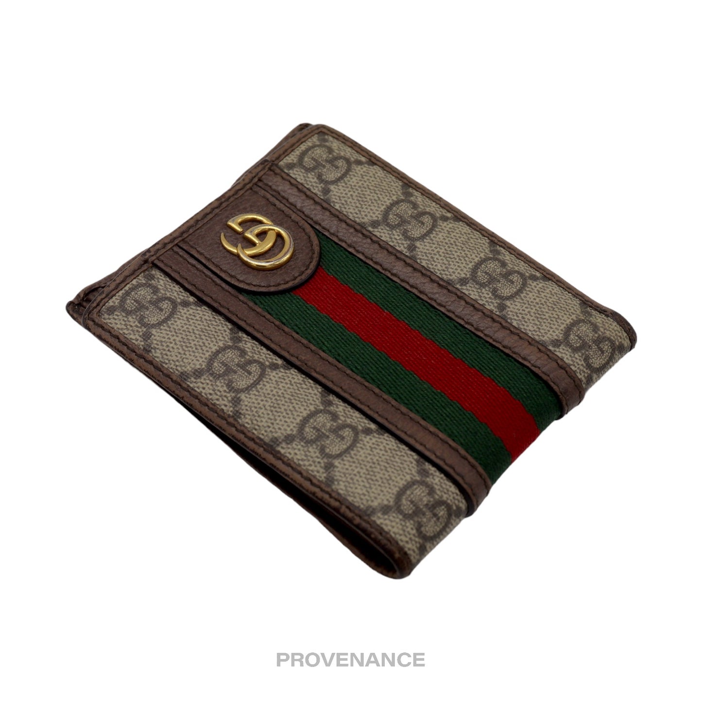 🔴 Gucci Bifold Wallet - GG Marmont Supreme Signature Web