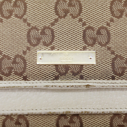 🔴 Gucci GG Canvas Long Wallet - White